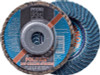 POLIFAN Flap Discs, 5 in, 40 Grit, 7/8 in Arbor, 12,200 rpm, Z-Curve, T29