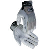 M.A.G. Gray Deerskin Mechanics Gloves, American Deerskin, Large, Gray/Black