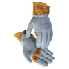 Deerskin Multi-Tasker Gloves, Deerskin, Small, Gray/Gold