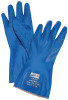 Nitri-Knit Supported Nitrile Gloves, Elastic Cuff, Interlock Lined,Size 10, Blue