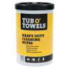 Tub-O Towels Multi Purpose Towels, Orange, Canister, 45 oz