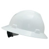 V-Gard Protective Caps and Hats, Fas-Trac Ratchet, Slotted Hat, White