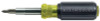 11-In-1 Screwdriver/Nutdriver, #1,#2,T10,T15;1/4,3/16" Slot;3/8,5/16,1/4 Driver