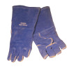 Premium Welding Gloves, Split Cowhide, Large, Blue