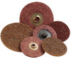 Scotch-Brite Roloc Discs, 4 in, 12,000 rpm, Aluminum Oxide, Brown