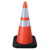 Enviro Cones, 28 in, 7 lb, 1 - 4" & 1 - 6" Reflective Collar, LDPE, Orange