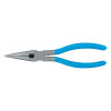 Long Nose Pliers, Straight Needle Nose, High Carbon Steel, 7 1/2 in