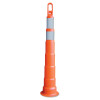 Delineator Tall Cone, Looper 42" W/1-4"&6" HIP W/O Base, LDPE, Orange
