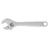 Adjustable Wrenches, 8 in Long, 1 1/8 in Opening, Satin