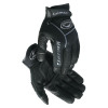 Black Deer Grain Leather Palm Gloves, X-Large, Black/Gray