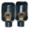 Insulated Cable Lugs, Black, Vinyl, 1/0 through 4/0 Cable Capacity