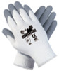 Foam Nitrile Coated Gloves, Medium, White/Gray