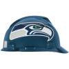 Officially-Licensed NFL V-Gard Helmets, Staz-On, Seattle Seahawks, Silver; Blue