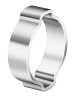 2-Ear Clamps, Zinc-Plated, 0.906 in Dia, 0.354"W, Steel