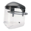 Dual Crown Faceshield Systems, 4 in Crown, Speedy Loop, Clear