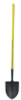 Ergo-Power Round Point Shovel, Hollow Back, 48" Fiberglass Straight Handle, 16ga