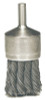 Hollow-End Knot Wire End Brush, Stainless Steel, 22,000 rpm, 1 1/8" x 0.014"
