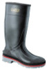 XTP Knee Boots, Size 11, PVC, Black/Red/Gray
