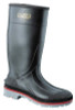 XTP Knee Boots, Size 8, PVC, Black/Red/Gray