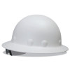 P1A Hard Hats, SuperEight, 8-Point Ratchet, Full Brim, White