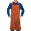 Leather Bib Apron, 24 in x 36 in, Lava Brown