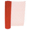 Chain Link Safety Fence, 4 ft x 50 ft, Polyethelene, Orange