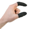 Natural Rubber Static Dissipative Finger Cots, 3 mil, X-Large, Black