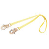 D-Ring Extension Harness Accessories, 1.5ft, Snap Hook/D-Ring Connection, Yellow