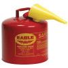 Type l Safety Cans, Gas, 1 gal, Red