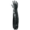 Neoprene Shoulder Length Gloves, Black, Smooth, Large