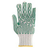 Whizard Heavy-Duty Slipguard Cut-Resistant Gloves, Small, White/Green Pattern