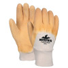 Tufftex Supported Gloves, Large, Yellow, Knit Wrist Cuff