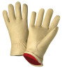 Drivers Gloves, Standard Grain Cowhide, X-Large, Unlined, Tan