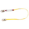 Sure-Stop Shock-Absorbing Lanyard, Anchorage Connection, 3ft, Yellow