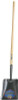 Square Point Shovel, 12 X 9.75 Blade, 47 in White Ash Straight Handle