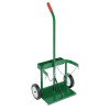 Small Dual-Cylinder Carts with Tool Tray, 7" Solid Rubber/Plastic Rim Wheels