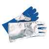 Split Cowhide Front Welding Gloves, Aluminized Back, Split Cowhide Front, Large