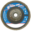 Type 29 Tiger Paw Angled Flap Discs, 4 1/2", 40 Grit, 5/8 Arbor, 13,000 rpm