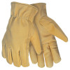 Pigskin Drivers Gloves, Grain Pigskin Leather, Large, Gold