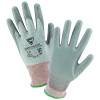 710HGU Palm Coated HPPE Gloves, Large, Gray; Gray/White Speckle; Red/WH Stripe