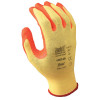 Zorb-IT Ultimate HV Nitrile Palm Coated Work Gloves, X-Large, Orange/Yellow
