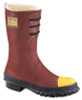 Insulated Steel Toe Boots, Size 10, 12 in H, Rubber, Red