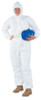 KLEENGUARD A30 Breathable Splash & Particle Protection Coveralls, Hood, WH, LG