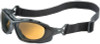 Seismic Sealed Eyewear, Espresso Polycarbonate Anti-Fog Lenses, Black Frame