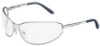 HD 500 Series Safety Glasses, Clear Polycarbonate Hard Coat Lenses, Silver Frame