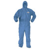 KLEENGUARD A60 Hooded Coveralls with Elastic Wrists and Ankles, XL