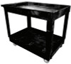 Heavy-Duty Utility Carts, 300 lb, 40 X 24 X 31 1/4h, Black