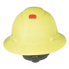 Full Brim Hard Hats, 4 Point, Ratchet, Hi Viz Yellow