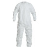 Tyvek IsoClean Coveralls with Zipper, Medium, White