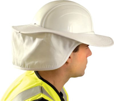Hard Hat Shades, White, For Most Regular Hard Hats PCG Safety